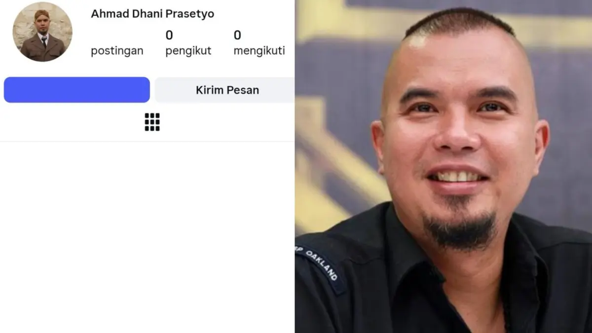 Akun instagram pribadi Ahmad Dhani menghilang usai unggahan kontroversial. (Istimewa)
