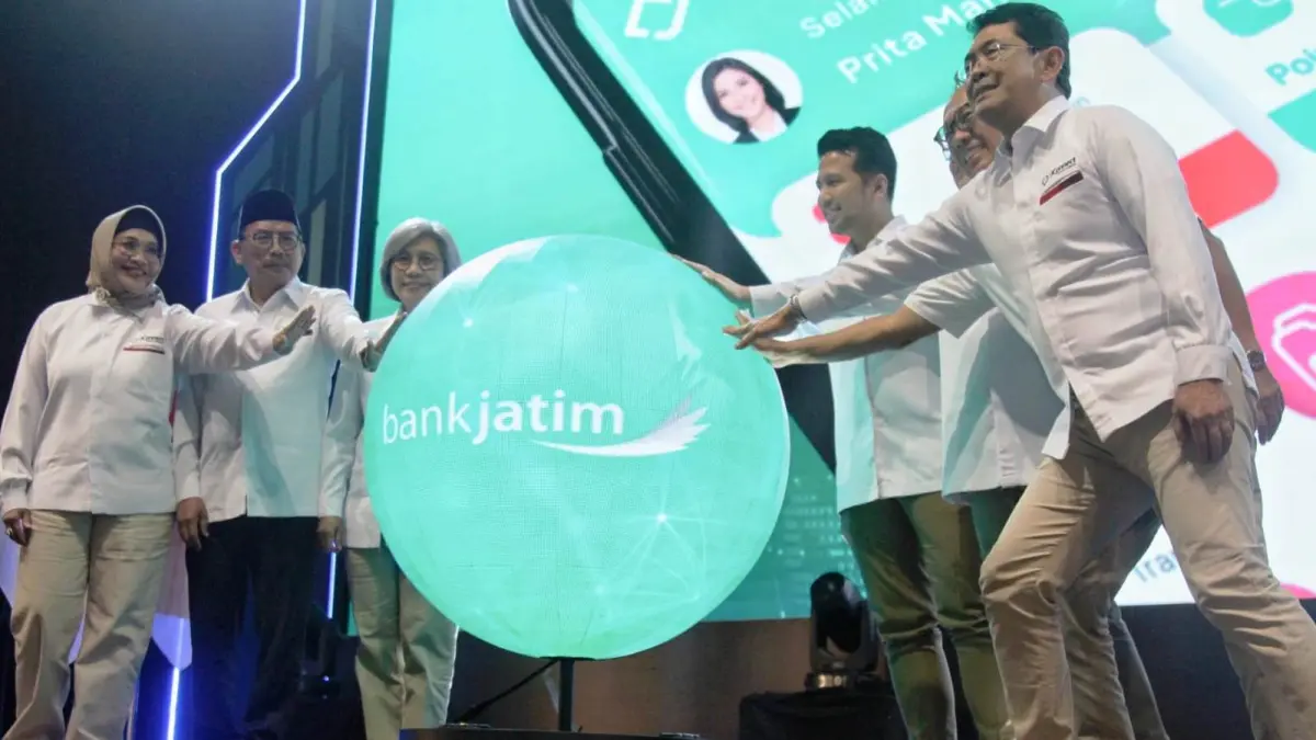 INOVASI: PT Bank Pembangunan Daerah Jawa Timur Tbk (Bank Jatim) meluncurkan New JConnect, Sabtu (2/5/2026) malam di Grand City Convex.