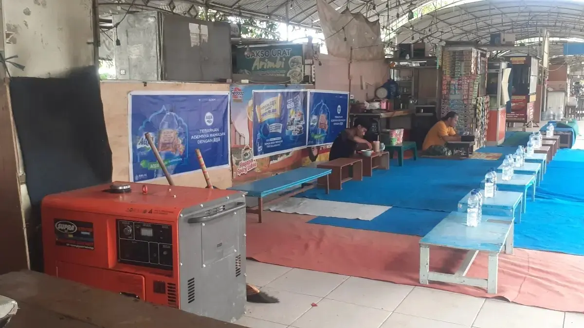 SWK Pegirian Surabaya terlihat sepi. (HUREK/RADAR SURABAYA)