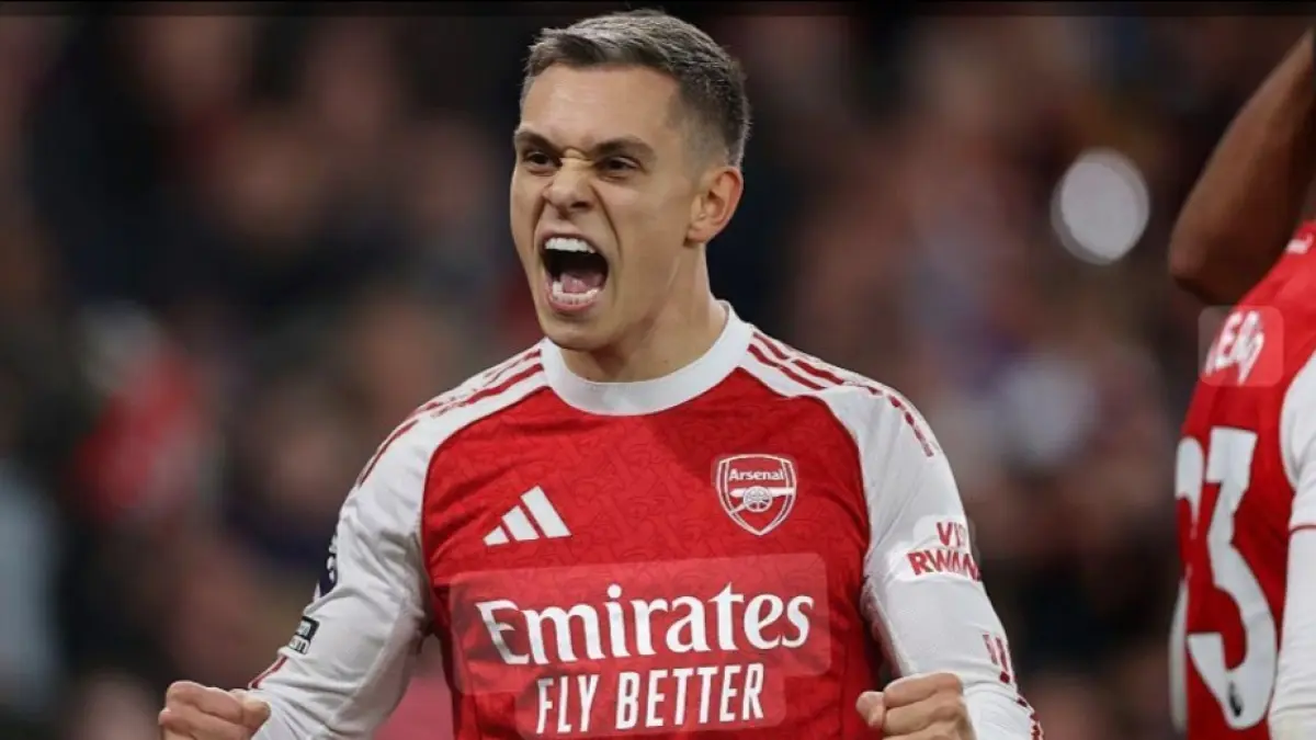 Leandro Trossard optimistis bawa Arsenal juara Liga Champions.(BBC) 