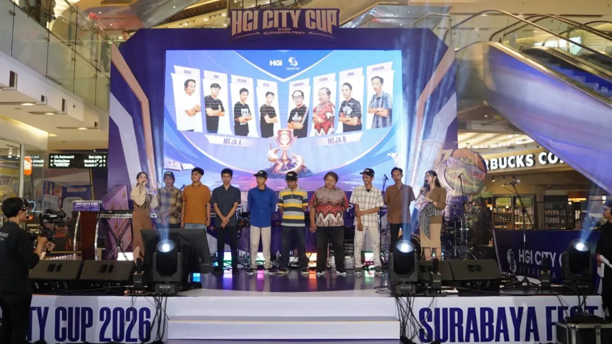 PRESTASI: Salah satu turnamen domino di Surabaya yang diselenggarakan oleh Higgs Games Island.