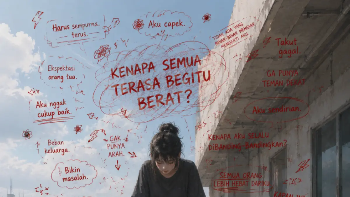 Ilustrasi generasi muda kesepian bisa depresi jika tidak segera ditangani. (AI)