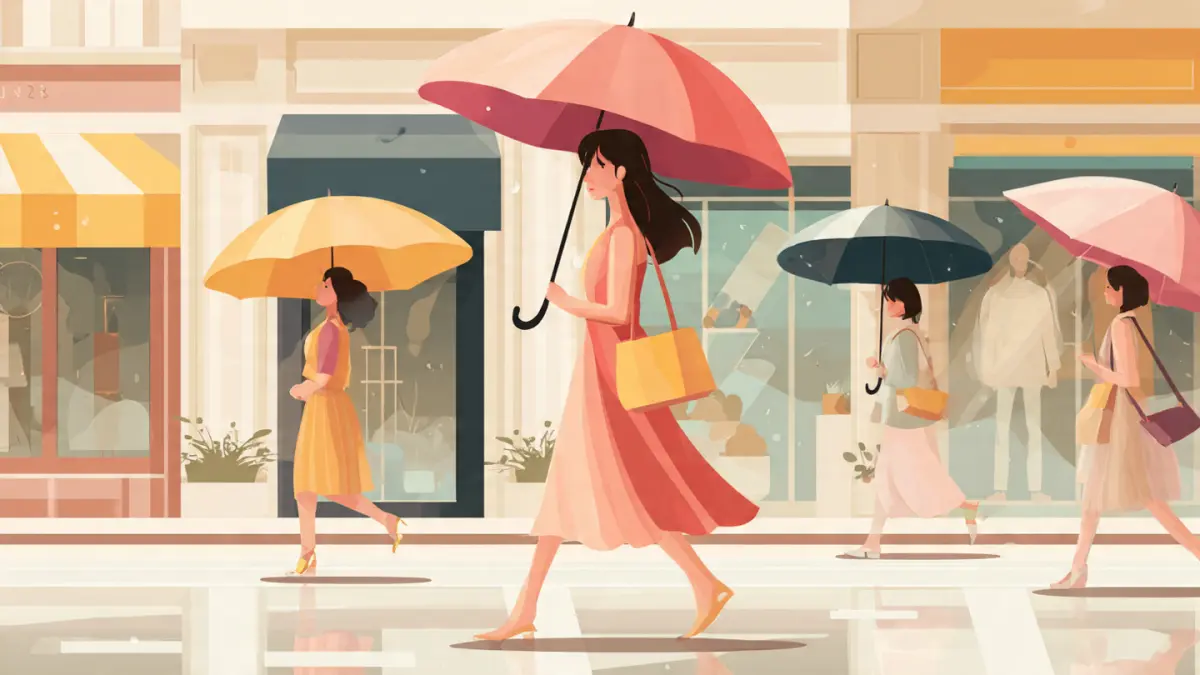 Ilustrasi cuaca panas siang hari di perkotaan. (AI)