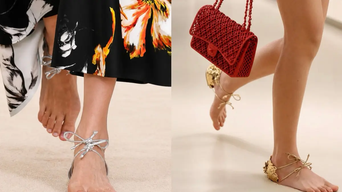 Barefoot Sandal, koleksi terbaru rumah mode Chanel yang unik dan mengusung konsep minimalis ekstrem. (Chanel)