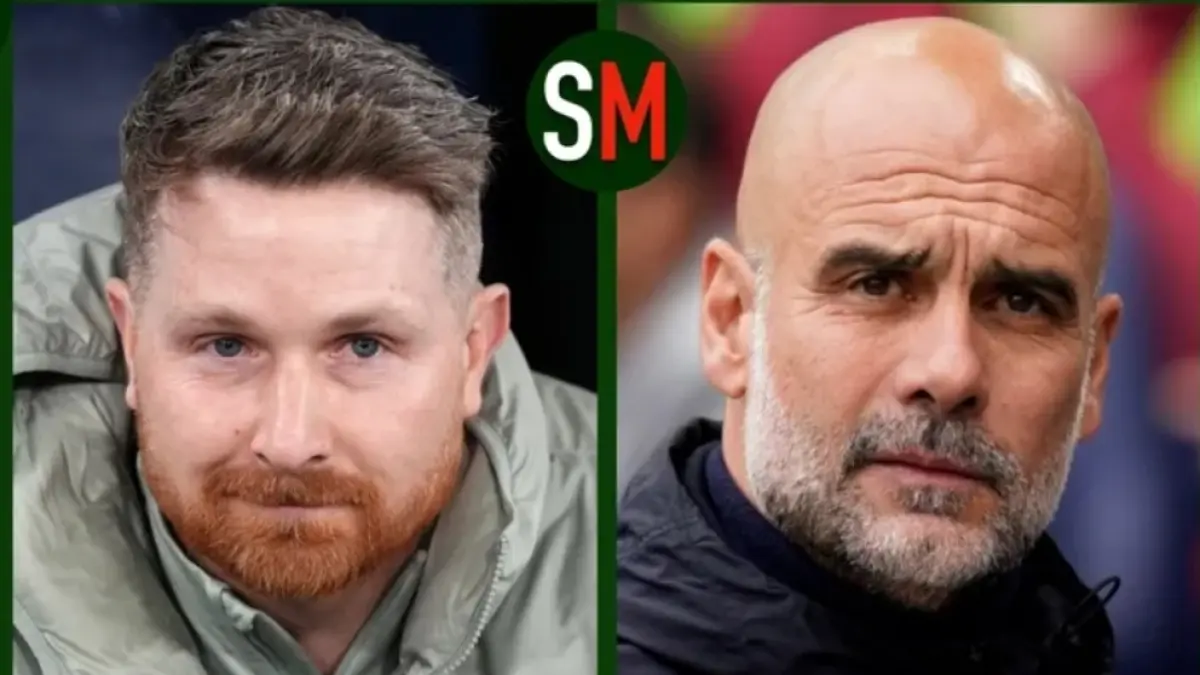 Adu strategi Calum McFarlane (kiri) dan Pep Guardiola. (Sportmole) 