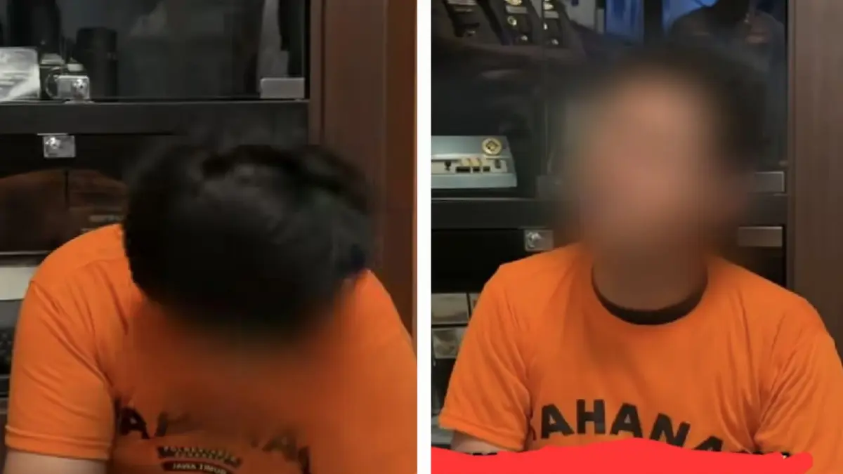 DIAMANKAN: Dua pelaku curanmor diamankan Polsek Sukolilo, Surabaya. Ia ditangkap setelah korban mengajak COD.(IST/RADAR SURABAYA)