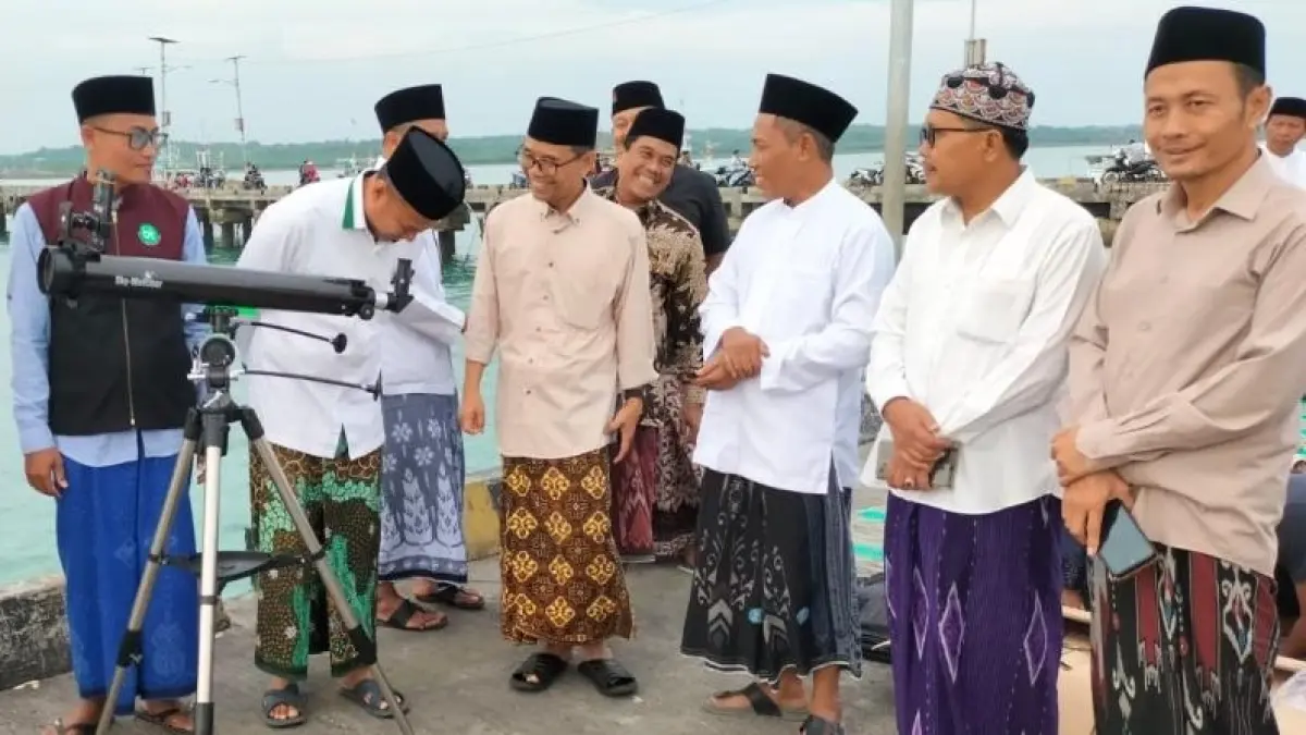 Rukyatul Hilal dilakukan Kemenag Jatim salah satunya di Gresik. (ISTIMEWA)