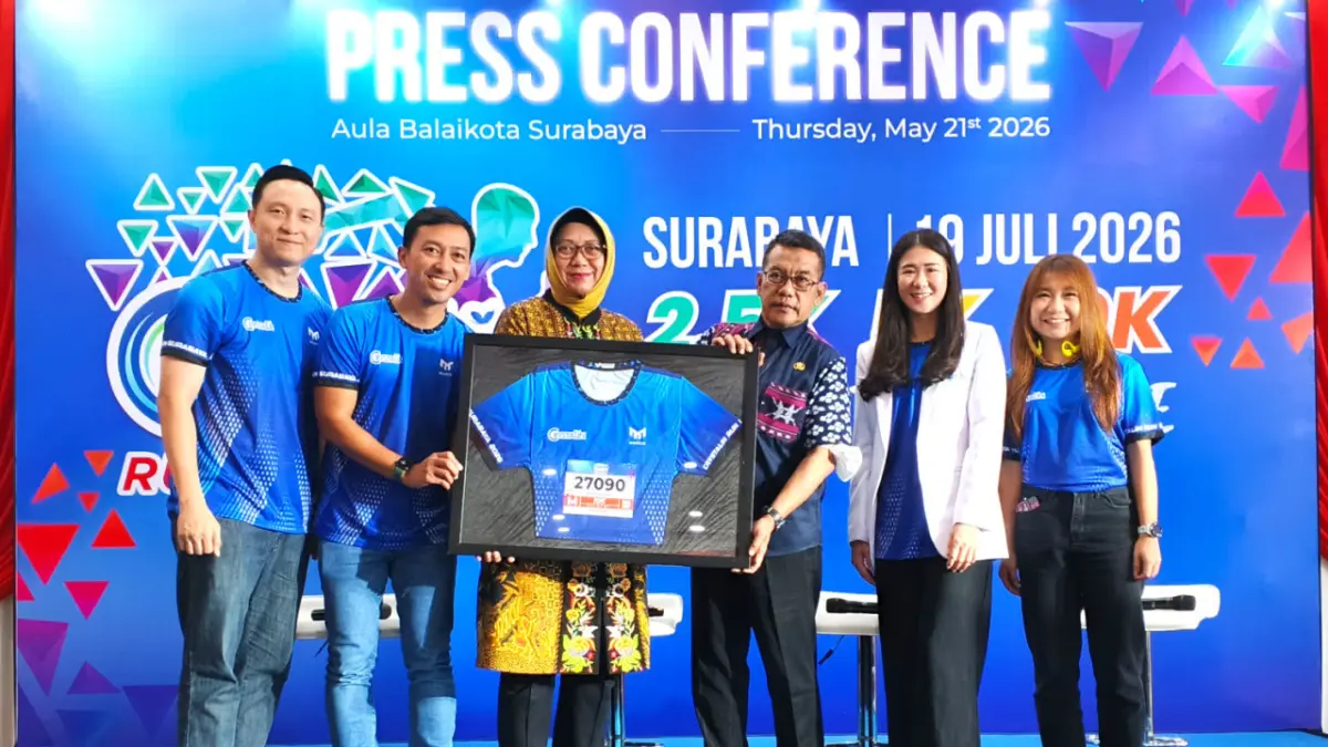 Panitia Crystalin RunXperience 2026 menargetkan 5.000 peserta kejuaraan lari di Surabaya. (IST)
