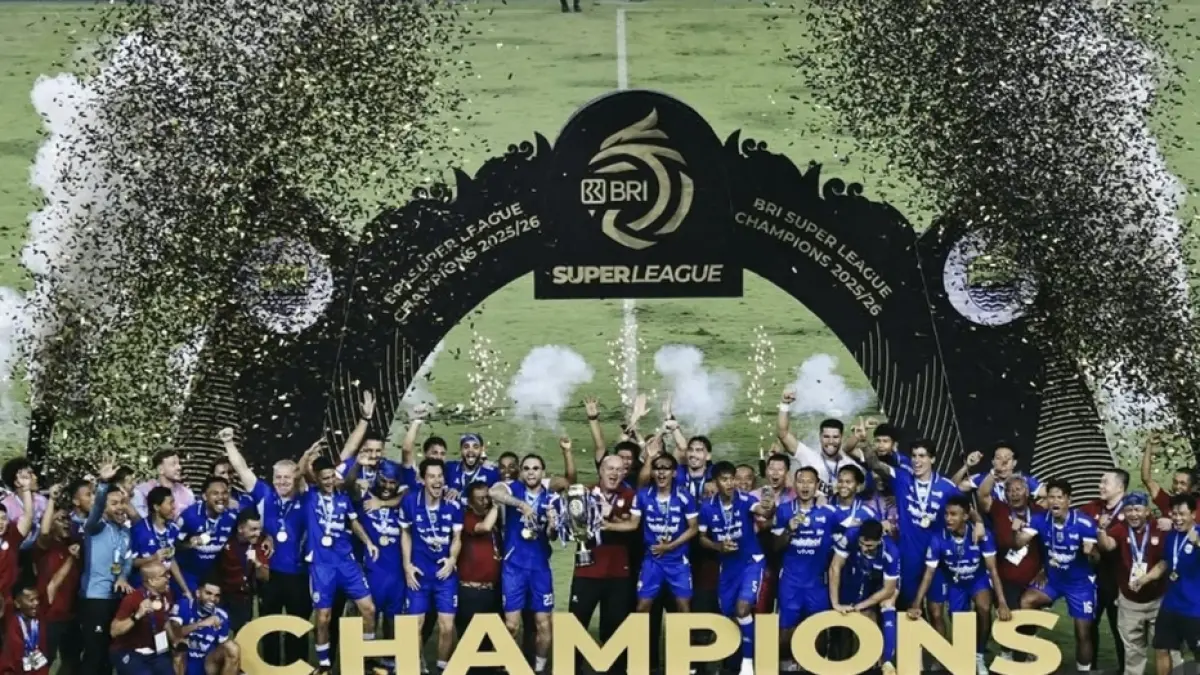 Persib Bandung hat-trick juara Super League. (Instagram Persib) 
