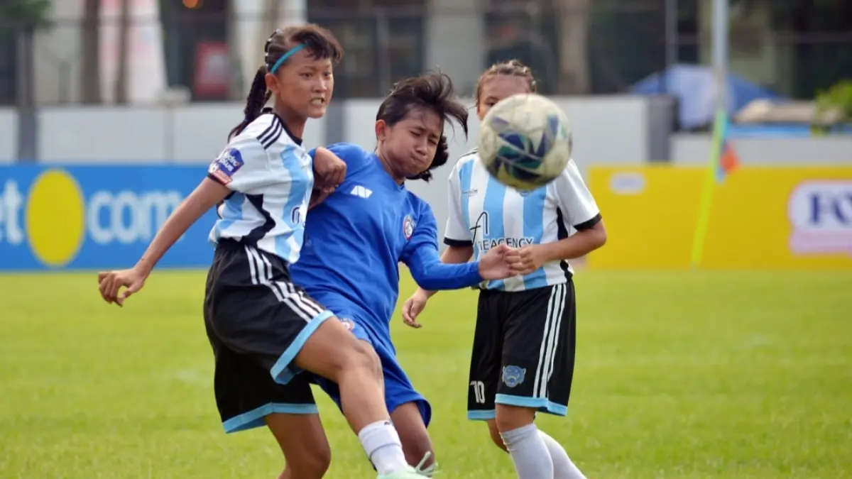 Arema FC Putri U-15 tampil dominan sepanjang kompetisi dengan mengoleksi 42 poin untuk memastikan gelar juara. (Andy Satria) 