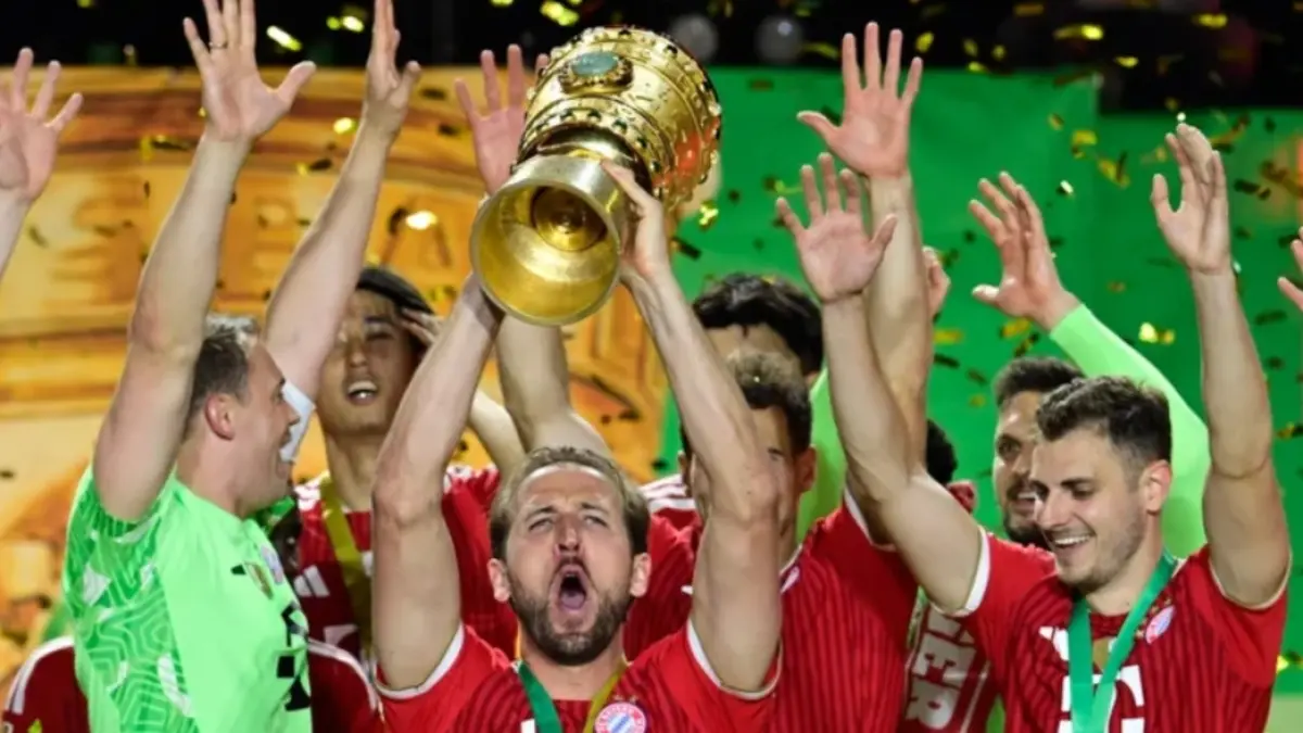 Harry Kane jadi bintang kemenangan Bayern Munich di final DFB-Pokal. (Bundesliga) 