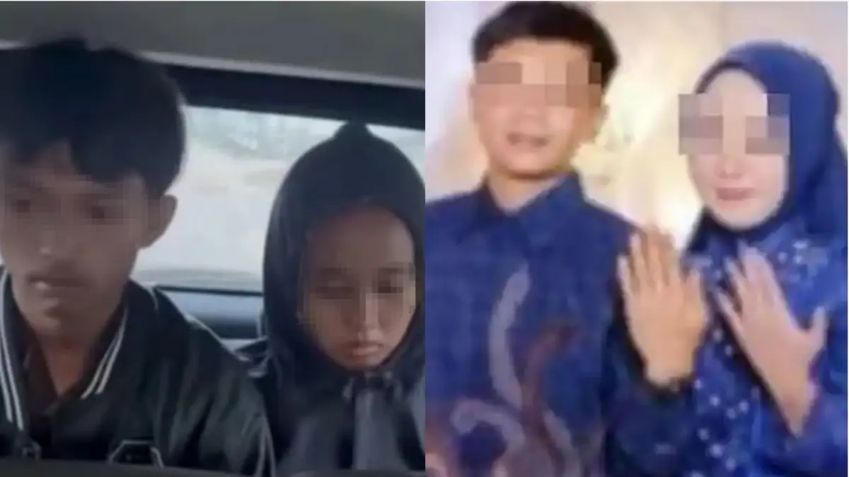 NAS dan DF (foto kiri), NAS dan MM saat tunangan. (Instagram)
