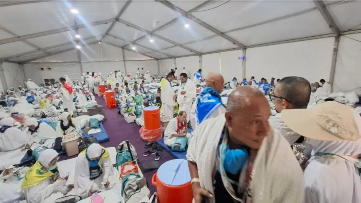 Jemaah sudah berada Arafah untuk menjalani wukuf pada 9 Dzulhijjah. (Kemenhaj) 