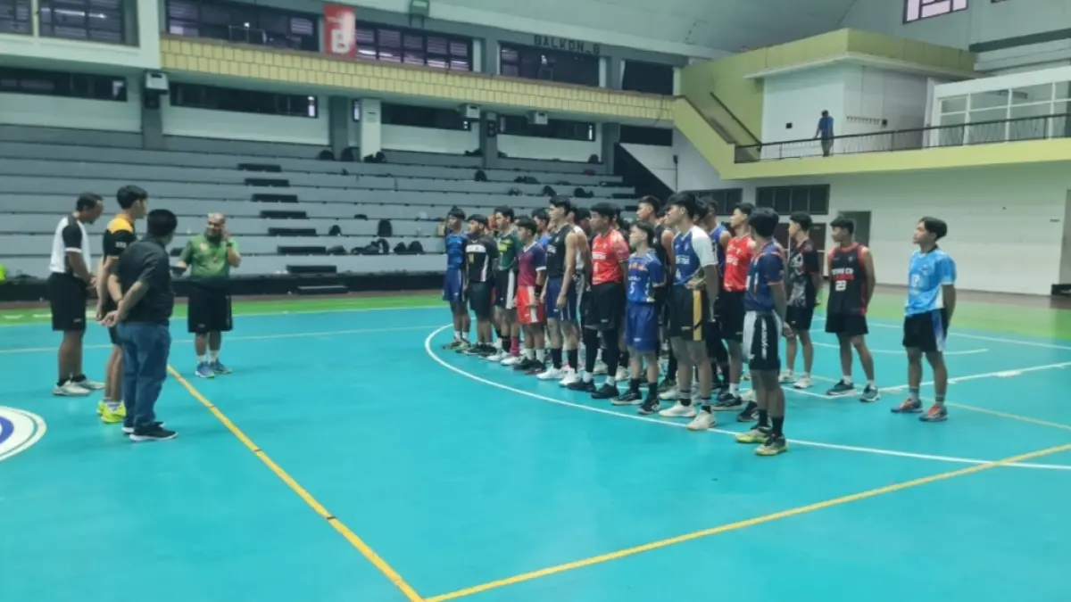 PBVSI Surabaya lakukan seleksi untuk jaring atlet terbaik untuk Porprov 2027.(PBVSI Kota Surabaya) 