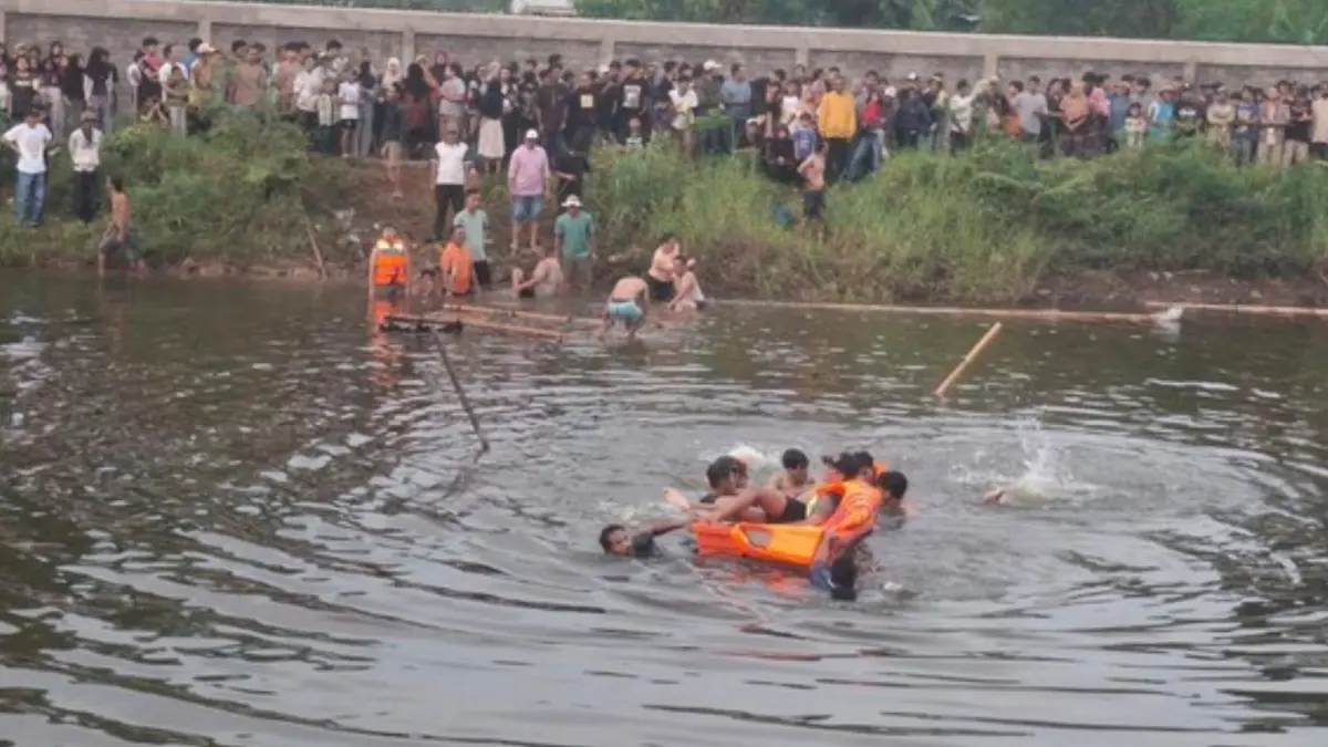 Dua siswa SMP di Kabupaten Bandung ditemukan meninggal dunia setelah tenggelam di Sungai Citarum. (ISTIMEWA)