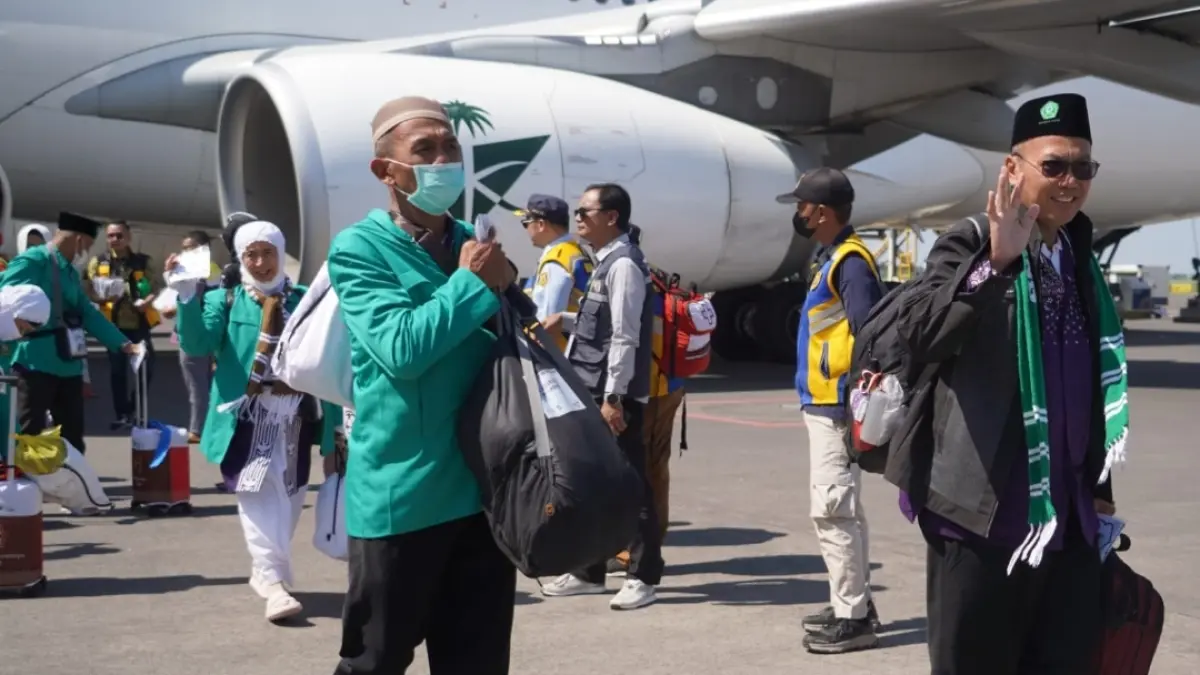 Jemaah haji Debarkasi Surabaya Kloter 1 dijadwalkan tiba di Indonesia mulai 1 Juni 2026. (Dok Radar Surabaya) 