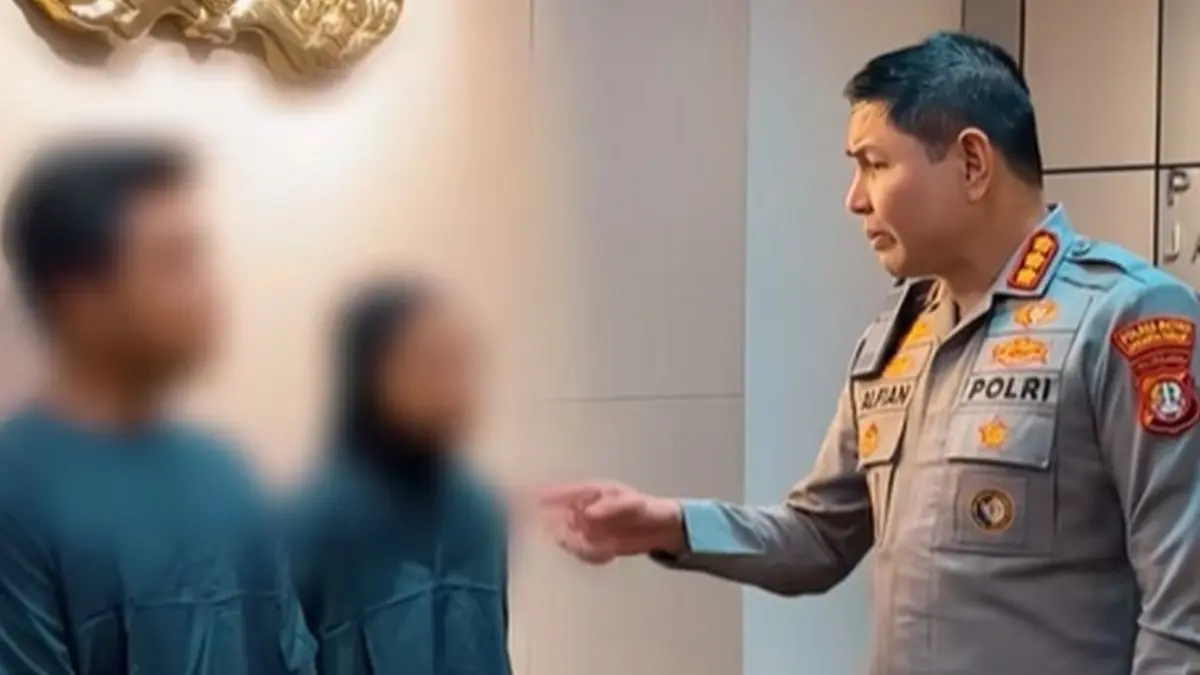 Pasangan suami istri RM dan ER, pemilik WO Marwah, ditangkap oleh Tim Opsnal Resmob Satreskrim Polres Metro Jakarta Timur. (ISTIMEWA)