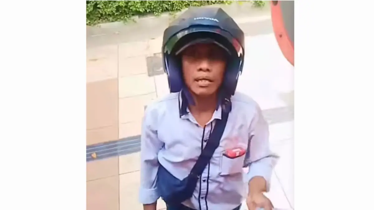TEREKAM: Video yang merekam aksi pelaku pemerasan terhadap sopir truk di Jalan Perak Barat, Surabaya. (IST/RADAR SURABAYA)