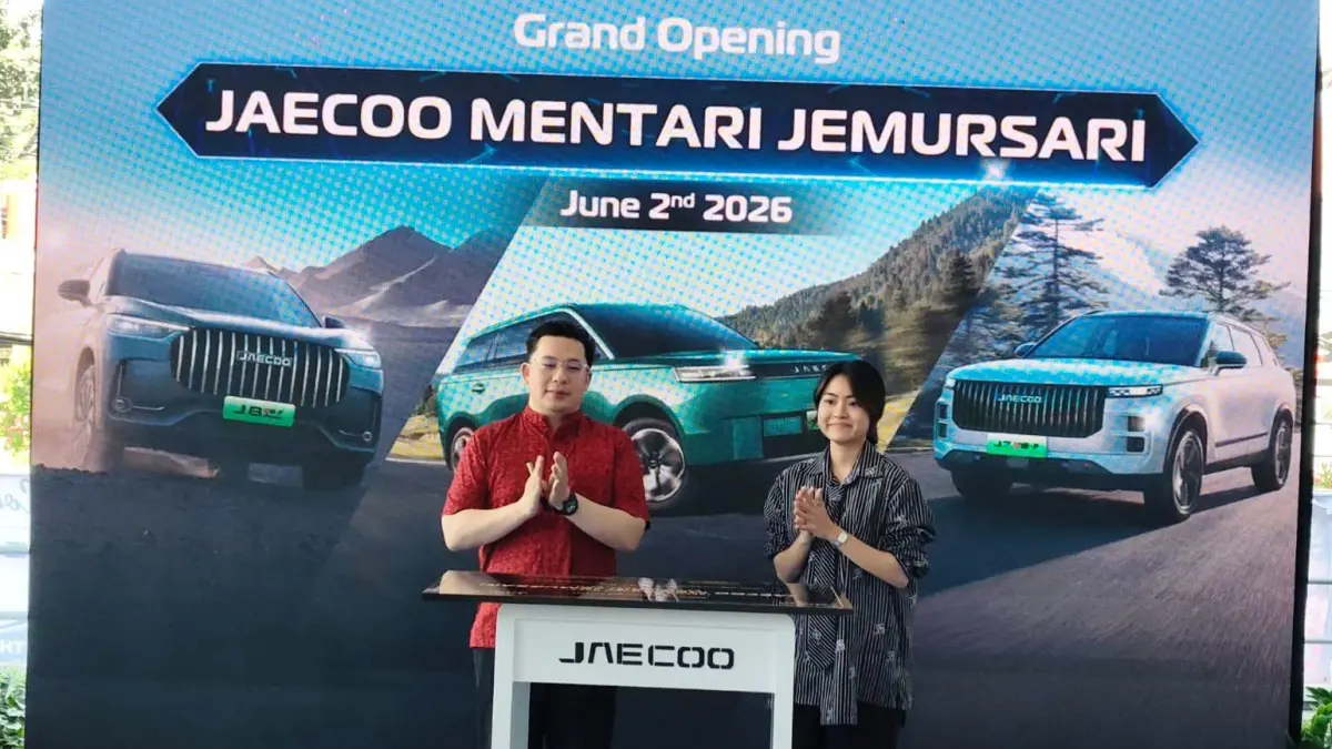 INOVASI: Peresmian dealer JAECOO Mentari Jemursari yang berlokasi di Jalan Raya Jemursari Nomor 213, Sidosermo, Kecamatan Wonocolo, Surabaya.