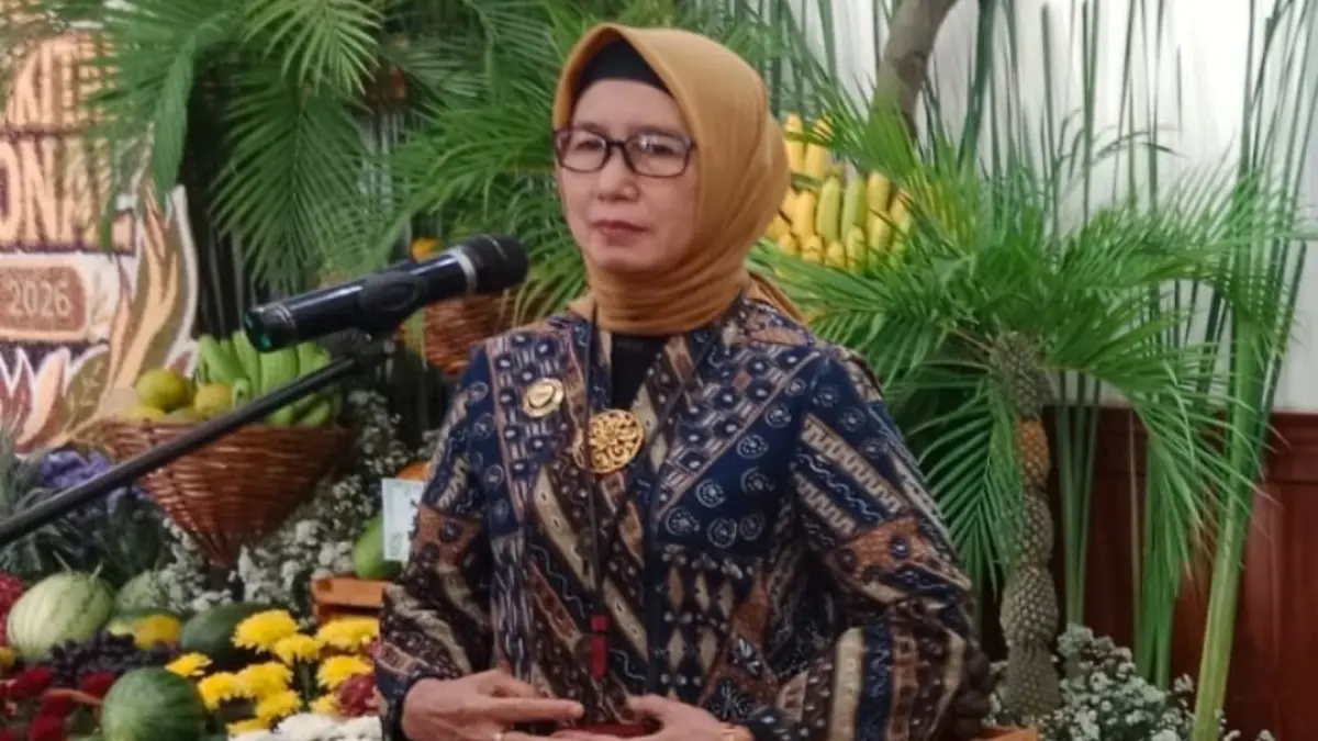 Pelaksana Tugas (Plt) Kepala BPS Jawa Timur, Herum Fajarwati. (Mus Purmadani/Radar Surabaya) 