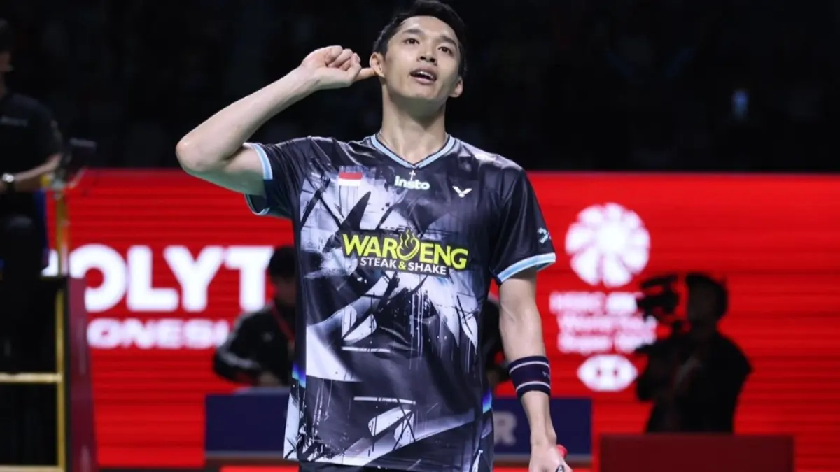 Jonatan Christie melaju ke final untuk pertama kalinya. (PBSI) 