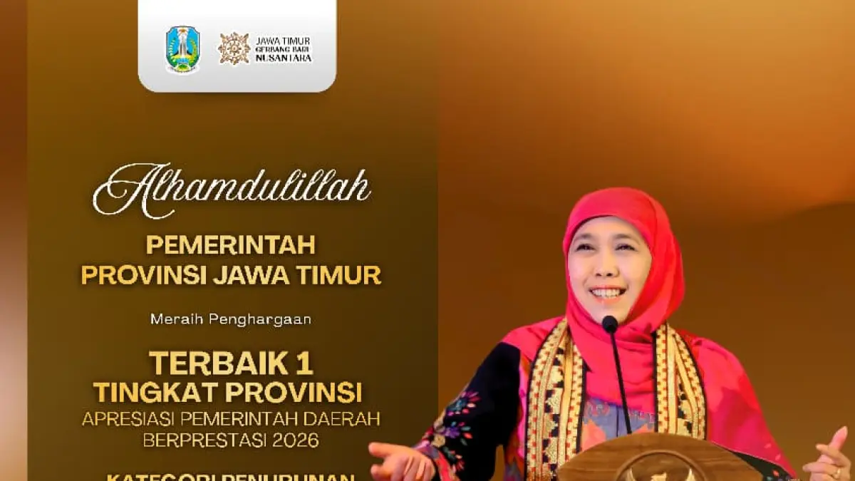 Gubernur Jatim Khofifah Indar Parawansa kembali mendapat penghargaan tingkat nasional. Komitmen kuat untuk mengentaskan kemiskinan. (IST) 