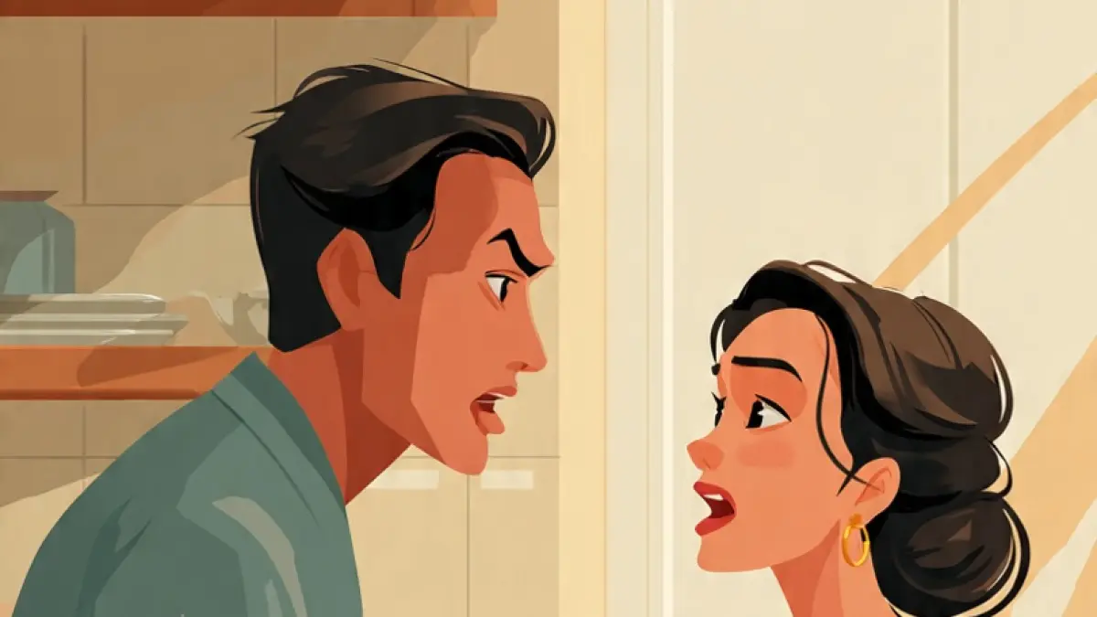 Ilustrasi konflik rumah tangga. (AI)
