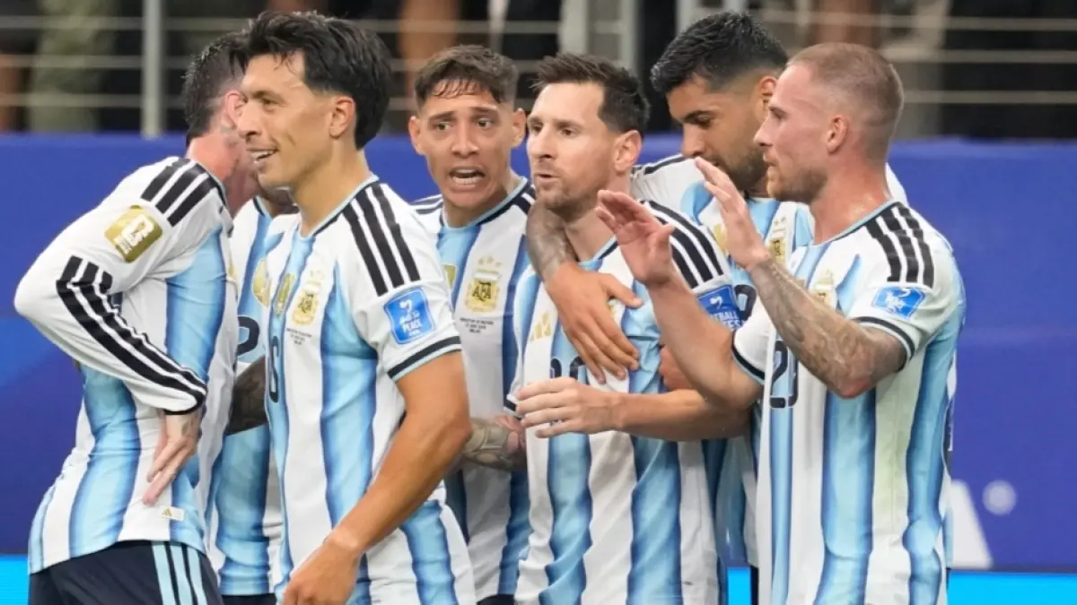 Lionel Messi kini jadi pencetak gol terbanyak di Piala Dunia dengan 18 gol. (AP) 