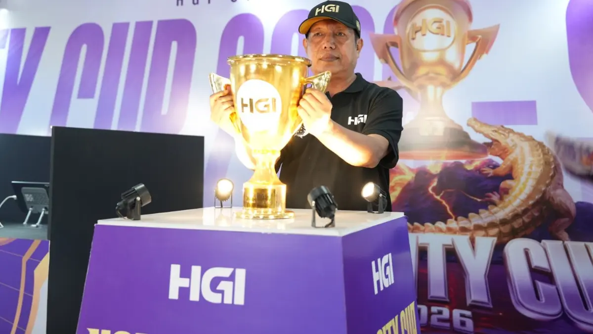 PRESTASI: Ateng Sopyan Nurdin berhasil keluar sebagai juara nasional Domino dalam ajang HGI City Cup 2026 Surabaya Fest Finals.