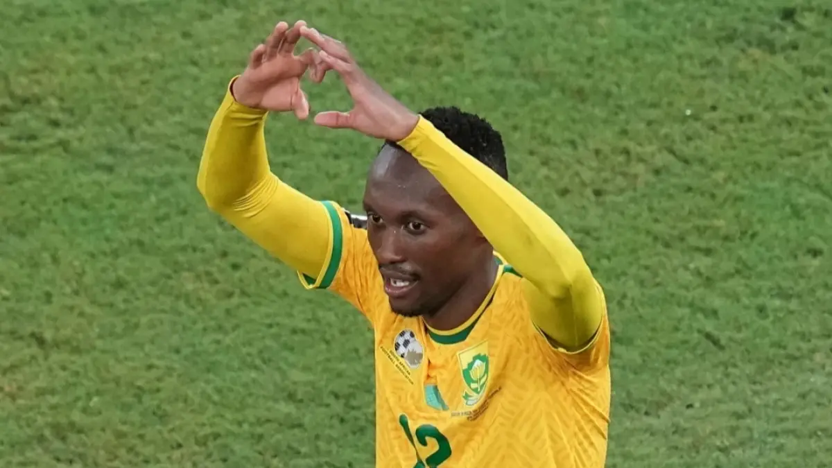 Thapelo Maseko jadi penentu kemenangan Afrika Selatan atas Korea Selatan. (AP Photo/Dolores Ochoa) 