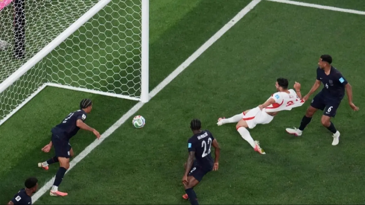 Kaan Ayhan cetak gol kemenangan Turki atas Amerika Serikat. (AP Photo/Marcio J Sanchez) 