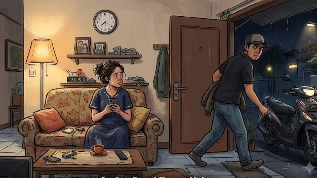 Ilustrasi konflik rumah tangga. (AI)