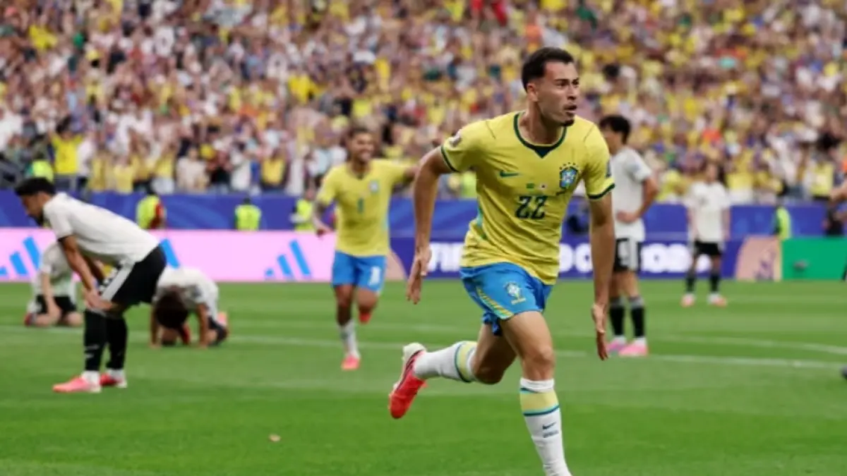 Gabriel Martinelli jadi penentu kemenangan Brasil atas Jepang. (The Guardian/Lars Baron/Getty Images) 