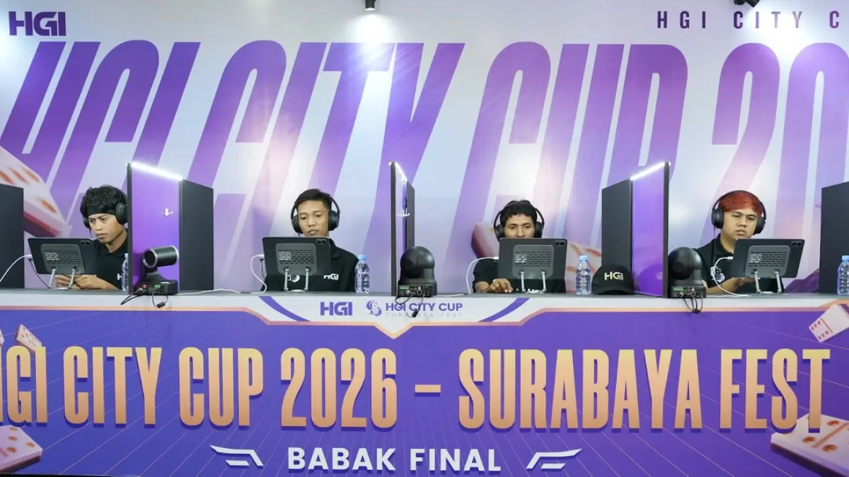 KOMPETISI: Higgs Games Island (HGI), salah satu platform gaming strategi digital berbasis komunitas terbesar di Indonesia, menggelar HGI City Cup 2026 – Surabaya Fest Finals di Grand City Mall, Surabaya.