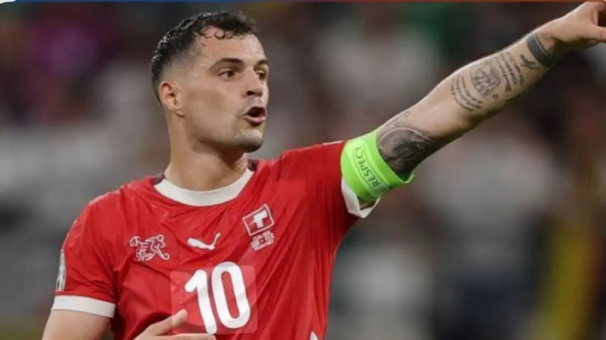 Granit Xhaka jadi andalan Swiss menghadapi Aljazair. (BBC) 