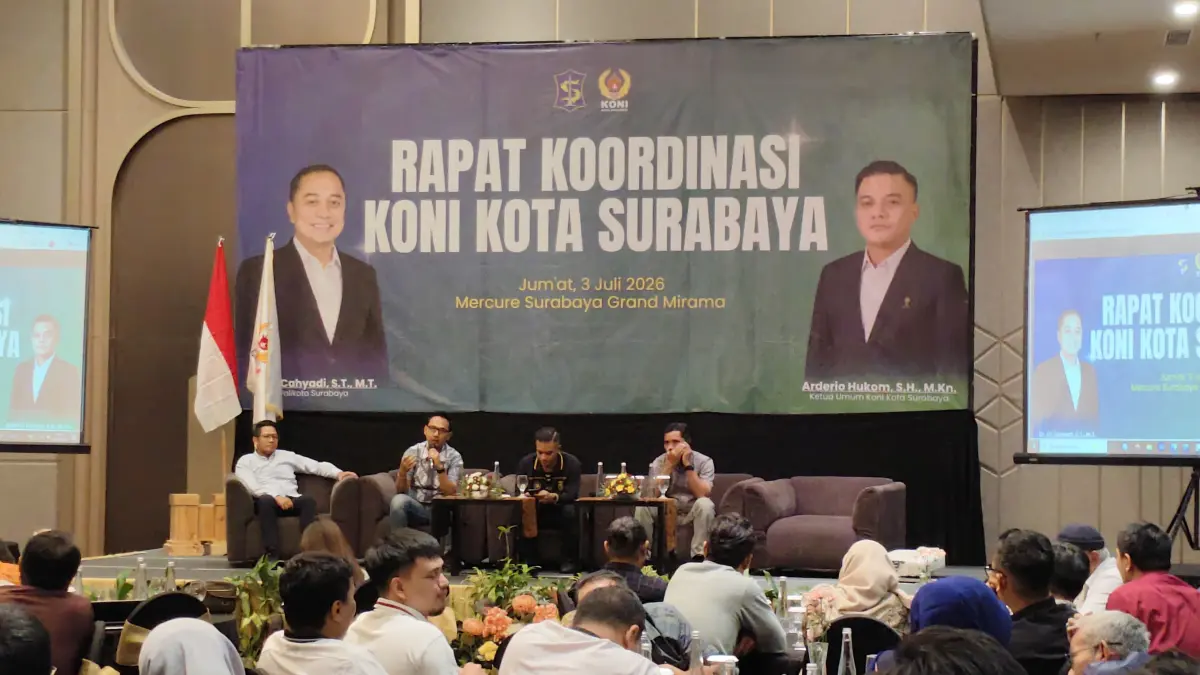 Rakor KONI Kota Surabaya jelang persiapan pelaksanaan Porprov 2027 