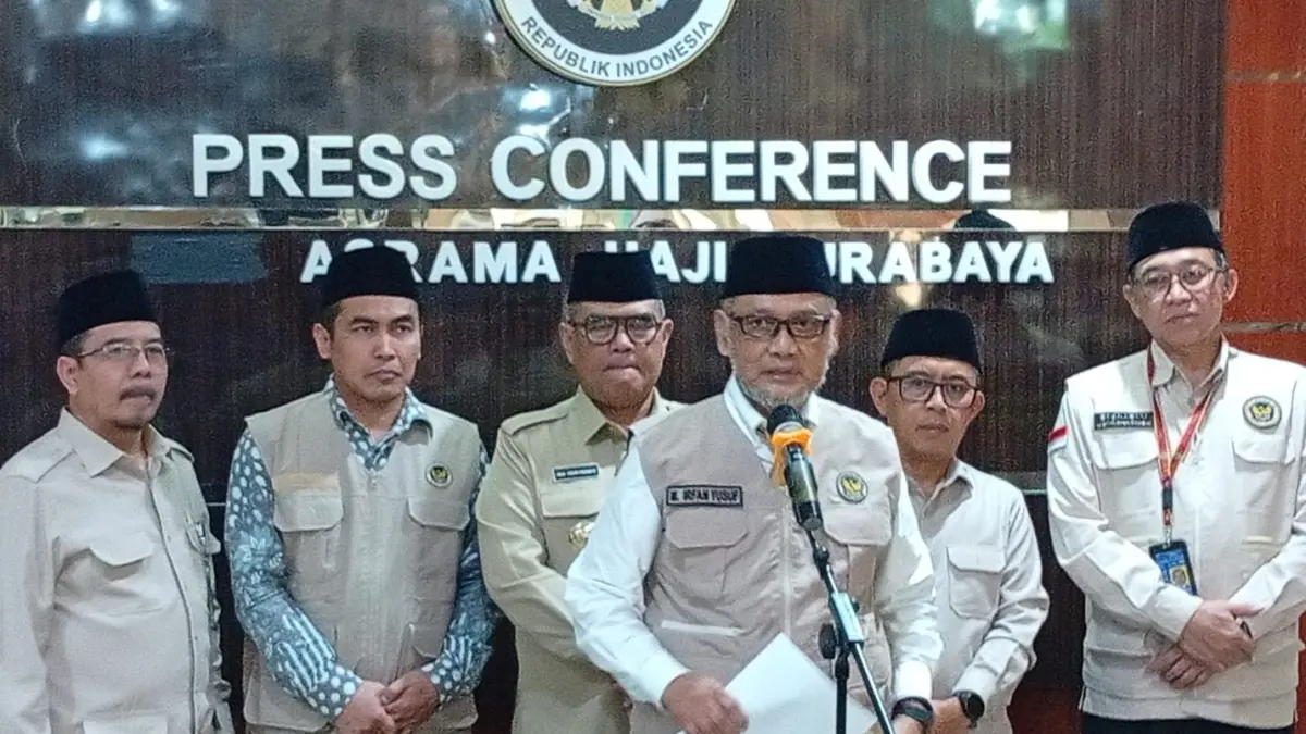 Menteri Haji dan Umrah, Mochamad Irfan Yusuf. (Rahmat Sudrajat) 