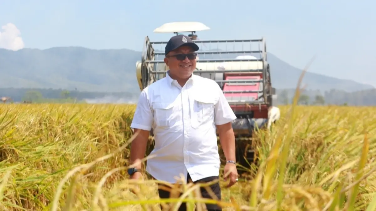 Pimpinan Wilayah Perum Bulog Kanwil Jawa Timur, Langgeng Wisnu Adinugroho. 