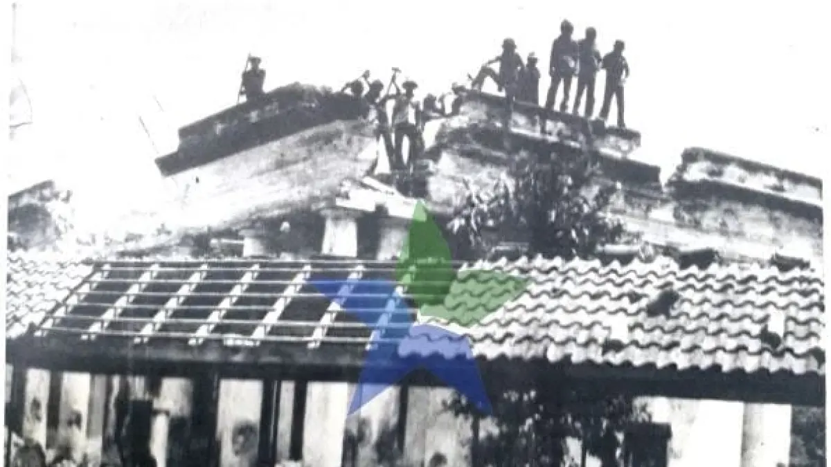 Bangunan Rumah Sakit Simpang Surabaya dibongkar pada 1981. (PERPUSNAS)