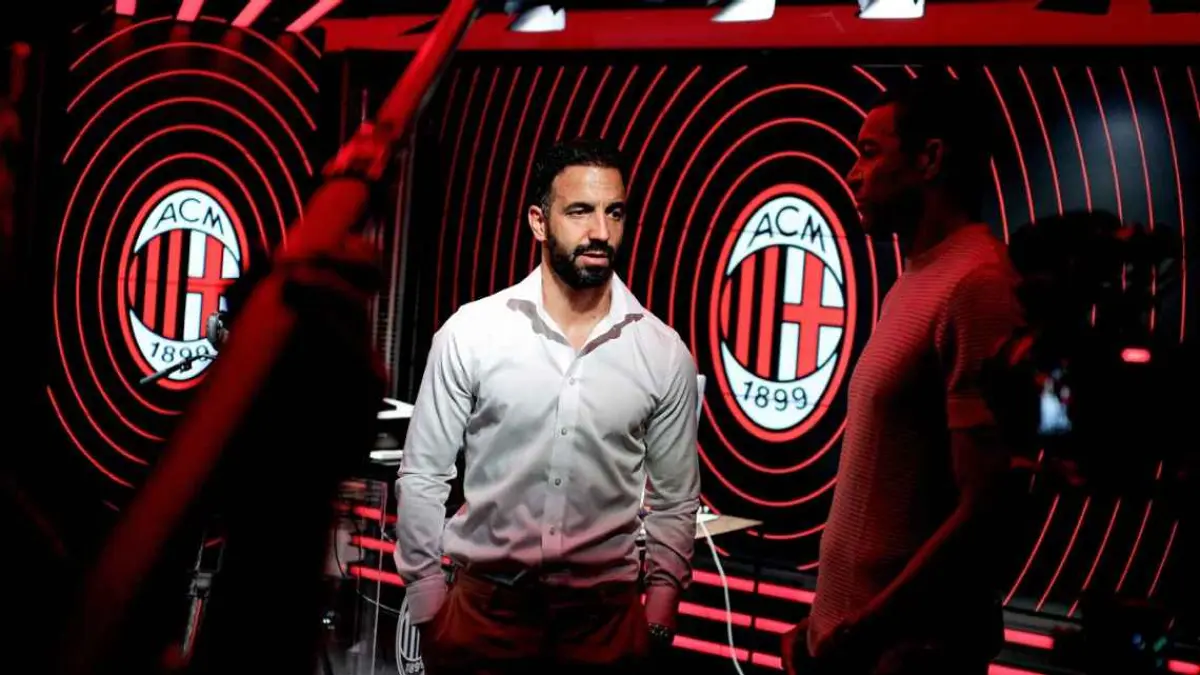 Ruben Amorim mengakui telah melakukan kesalahan saat menangani Manchester United. (Giuseppe Cottini/AC Milan via Getty Images). 