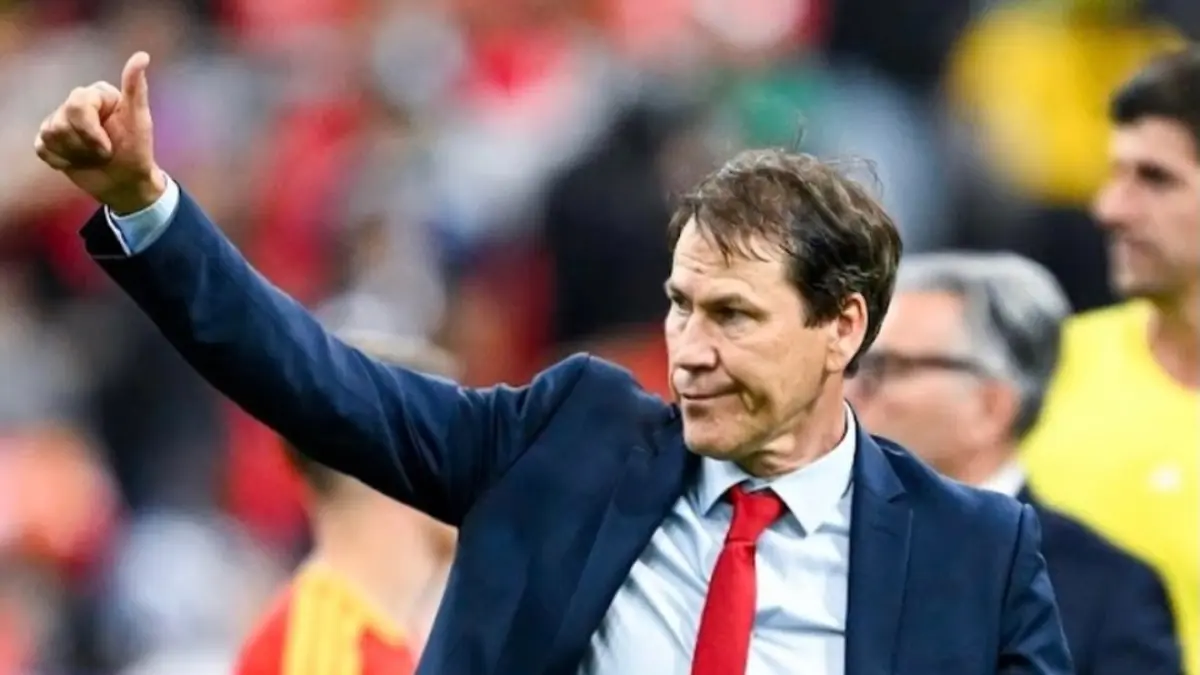 Pelatih Timnas Belgia, Rudi Garcia. 