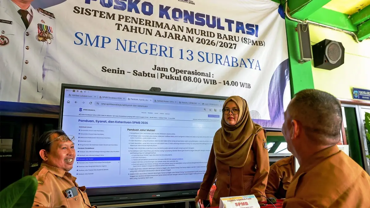 PERSIAPAN AJARAN BARU: Seleksi Penerimaan Murid Baru (SPMB) di Surabaya sudah usai. 

