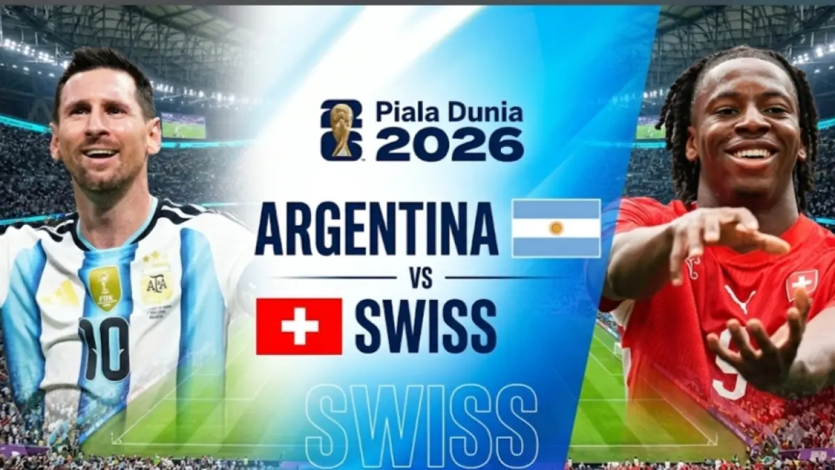 Argentina diunggulkan kalahkan Swiss. (Opta/Gemini AI) 