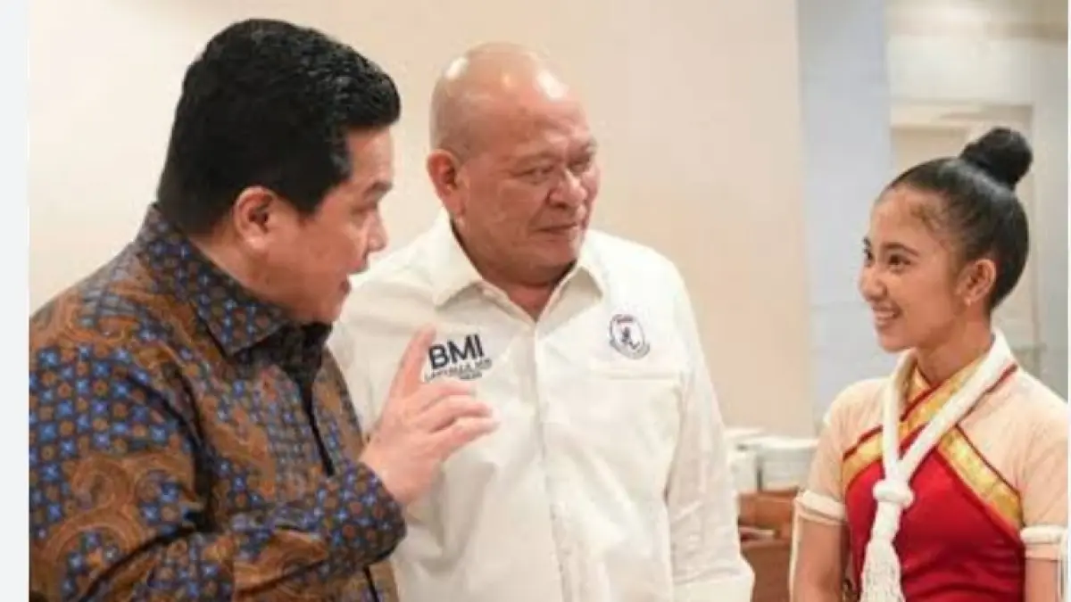 Menpora Erick Thohir bersama Ketua Umum PBMI AA LaNyalla Mahmud Mattalitti. (Instagram) 