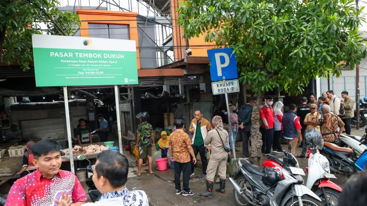 Penataan pasar tradisional di Surabaya. (IST)