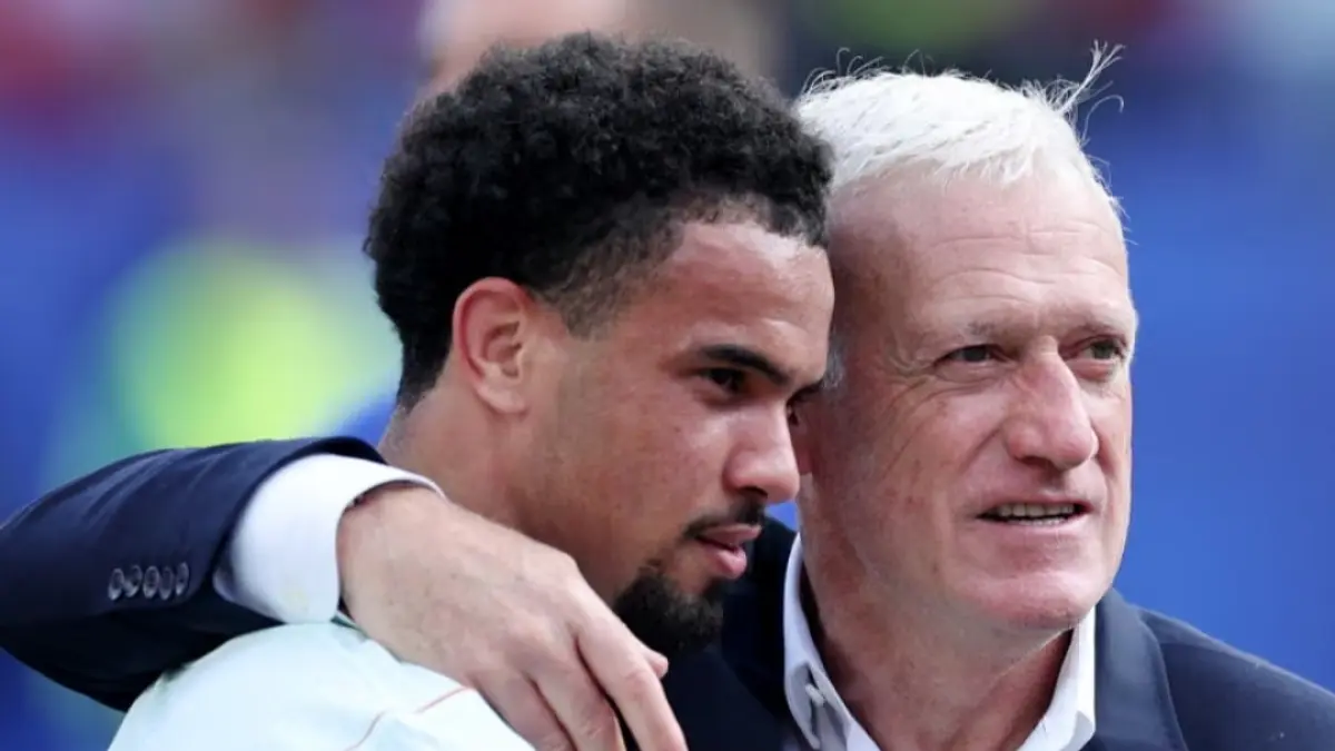 Gelandang Prancis Warren Zaire-Emery mengatakan tim asuhan Didier Deschamps siap menghadapi juara Euro 2024, Spanyol, pada laga semifinal Piala Dunia.(The Guardian/Paul Childs/Reuters) 
