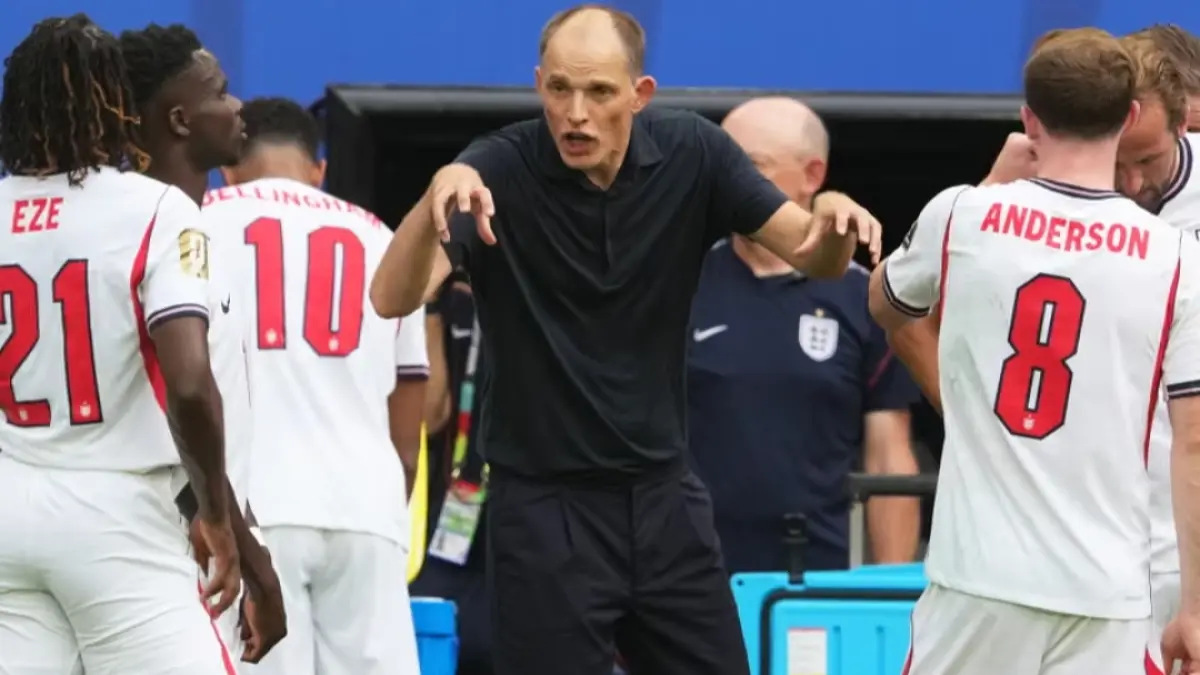 Thomas Tuchel sudah menyiapkan skuad Inggris menantang Argentina. (Etsuo Hara/Getty Images) 