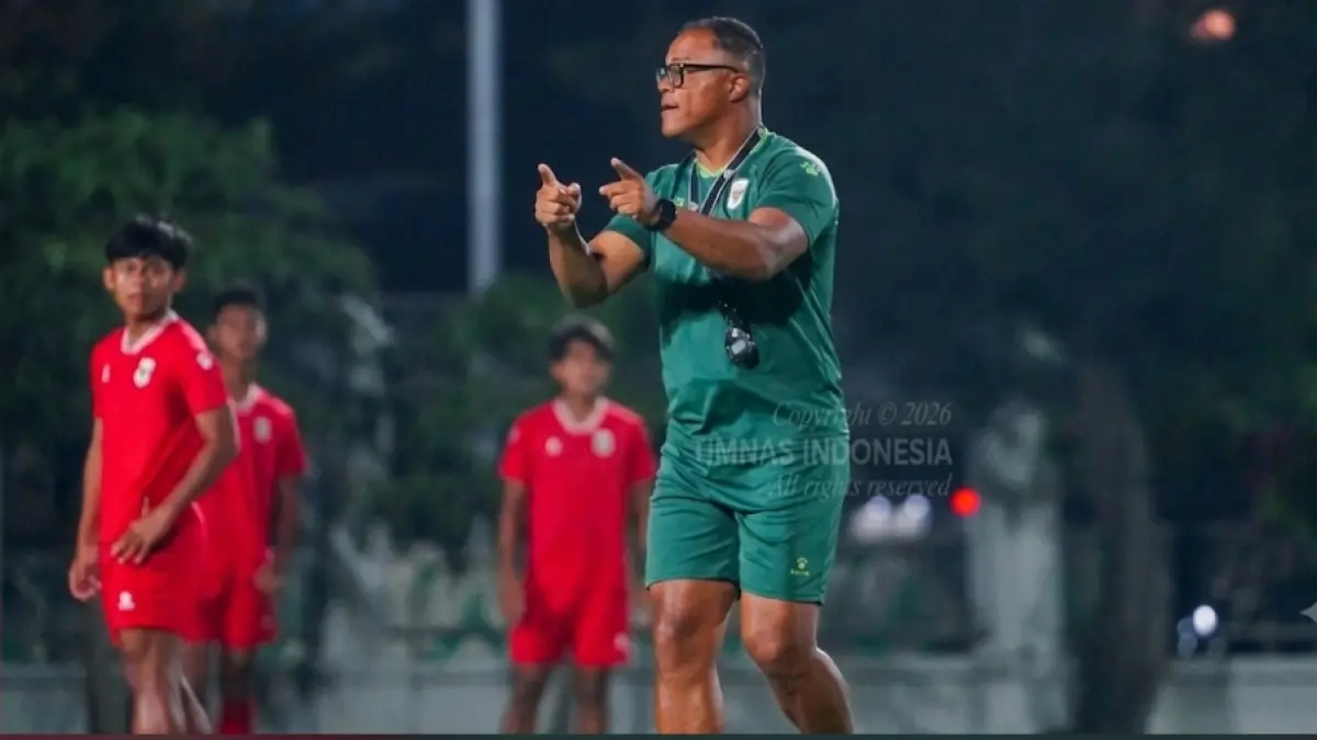 David Nascimento kumpulkan pemain Timnas Indonesia U-17 di Surakarta. (KitaGaruda) 
