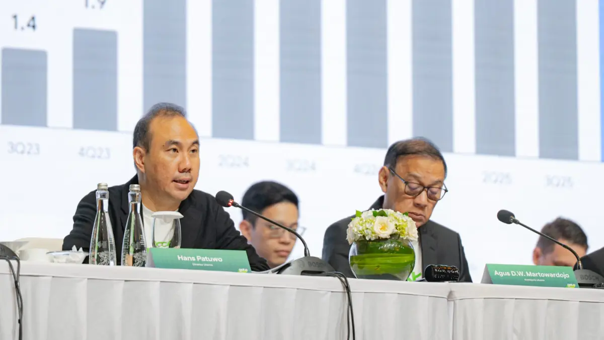 MENINGKAT: PT GoTo Gojek Tokopedia Tbk (GOTO) menyampaikan laba bersih pada kuartal II-2026 mencapai Rp 252 Miliar.(IST/RADAR SURABAYA)