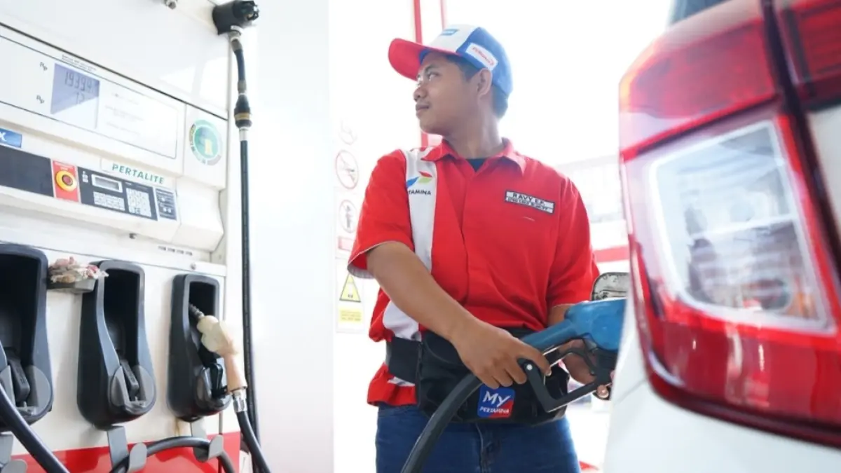 Harga Pertamax Series turun per 1 Agustus. (Abdullah Munir) 